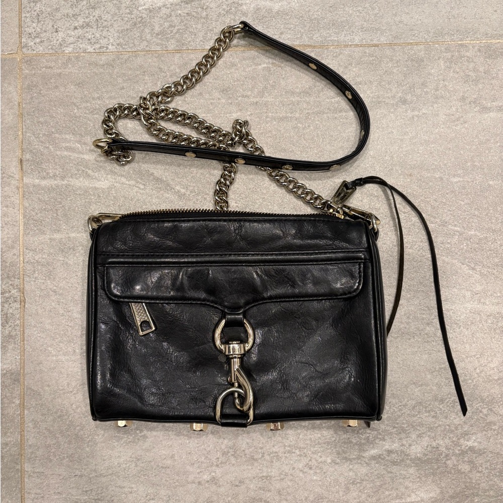 Rebecca Minkoff Black Leather Crossbody Bag